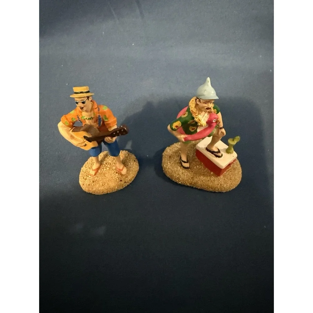 Dept 56 Margaritaville Village Accessories Beach Musician Cooler Lot Retired Set